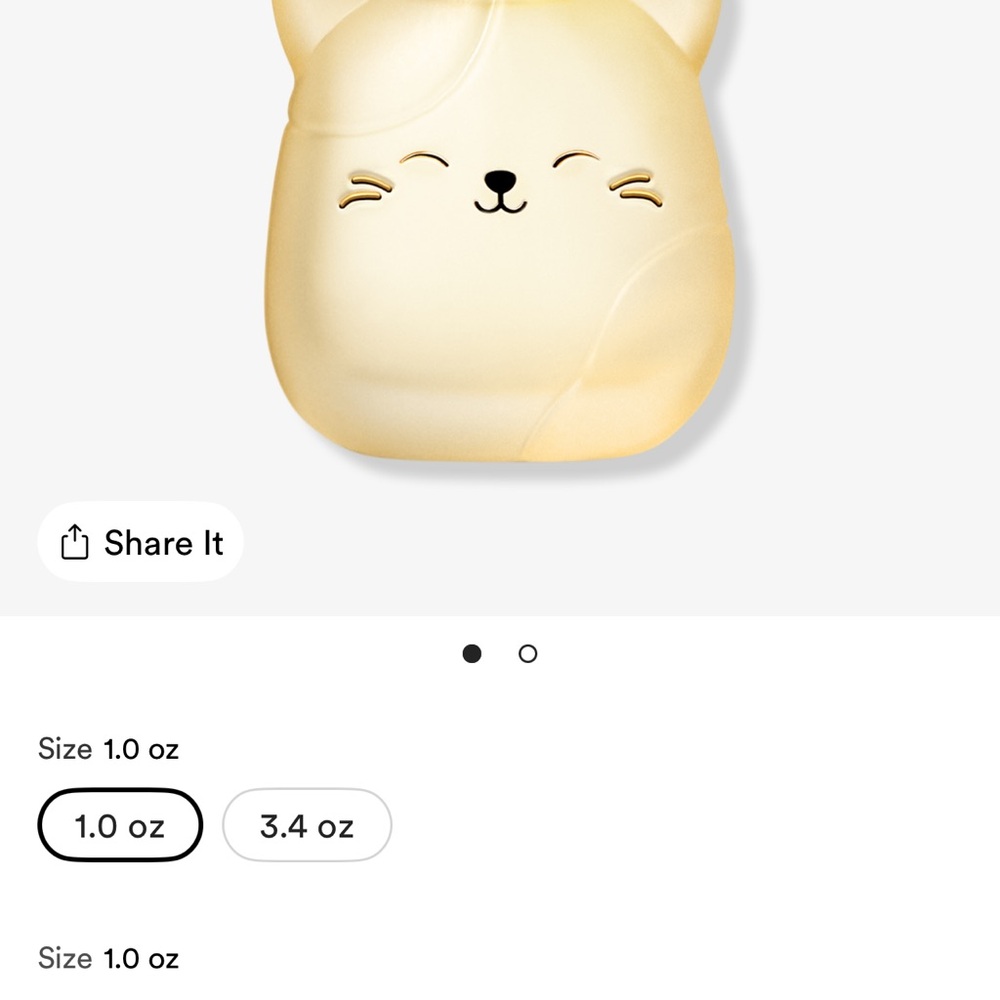 Squishmallows Cream Cat fragrance